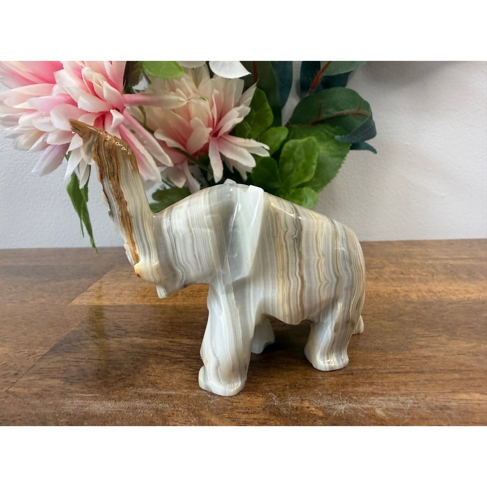Vintage Natural Stone‎ Animal Figurine Neutral Home Decor Accent